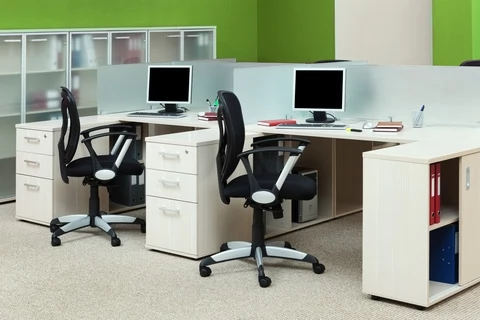 a clean office space
