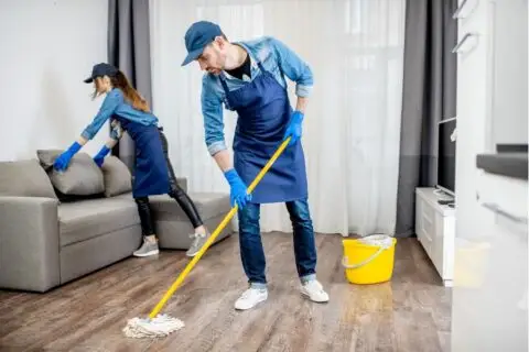 Commercial cleaning company team